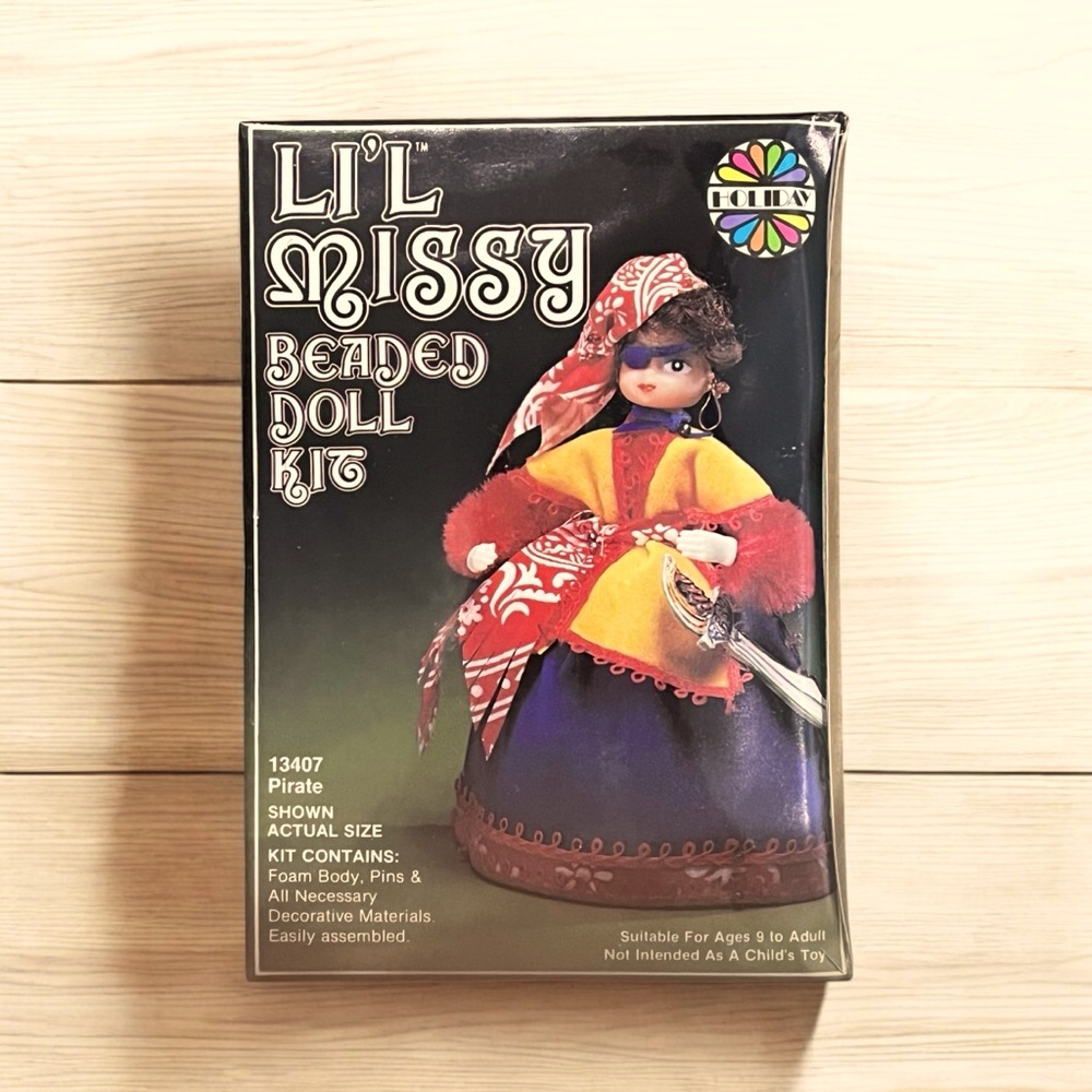 🐈OKC🐈 Vintage NIB/NWT Li’l Missy Beaded Doll Kit ”Pirate” #13407